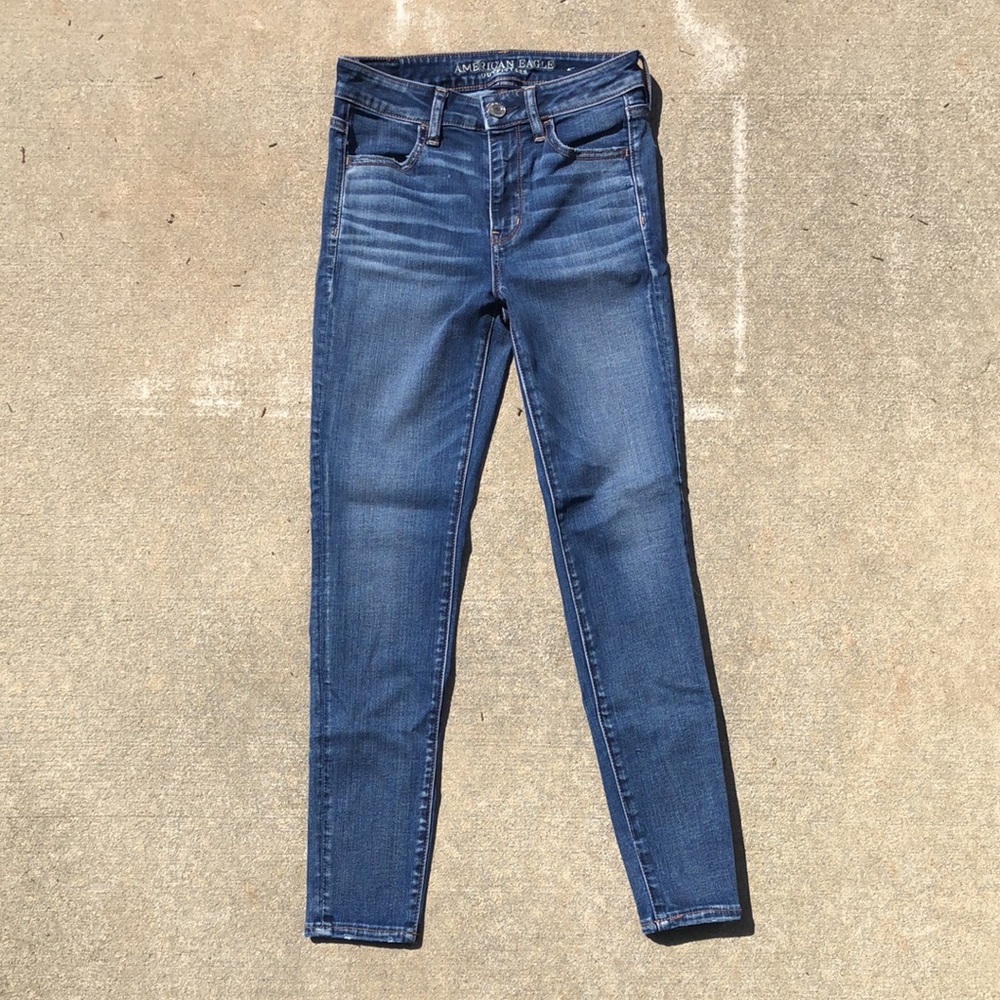 American Eagle high rise jeggings skinny jeans - 4 short
